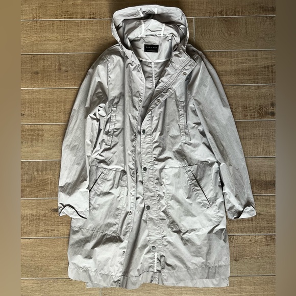 Zara Grey Raincoat | M - Picture 1 of 4